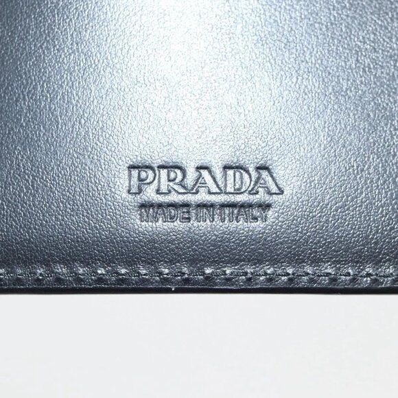 PRADA Wallet Patent leather Silver Auth 127893M - Picture 14 of 15